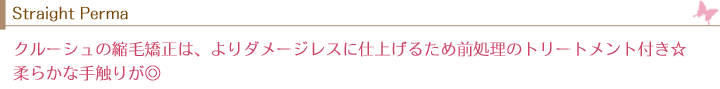 ストレートパーマ・縮毛矯正